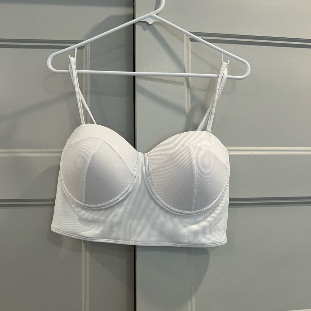 SHEIN White Bikini with Minimalist Design